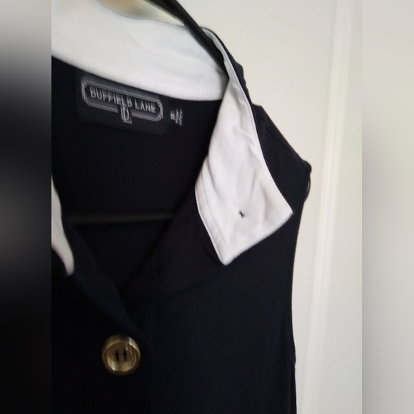 Duffield Lane Navy Dress with Gold Accents - Picture 3 of 5